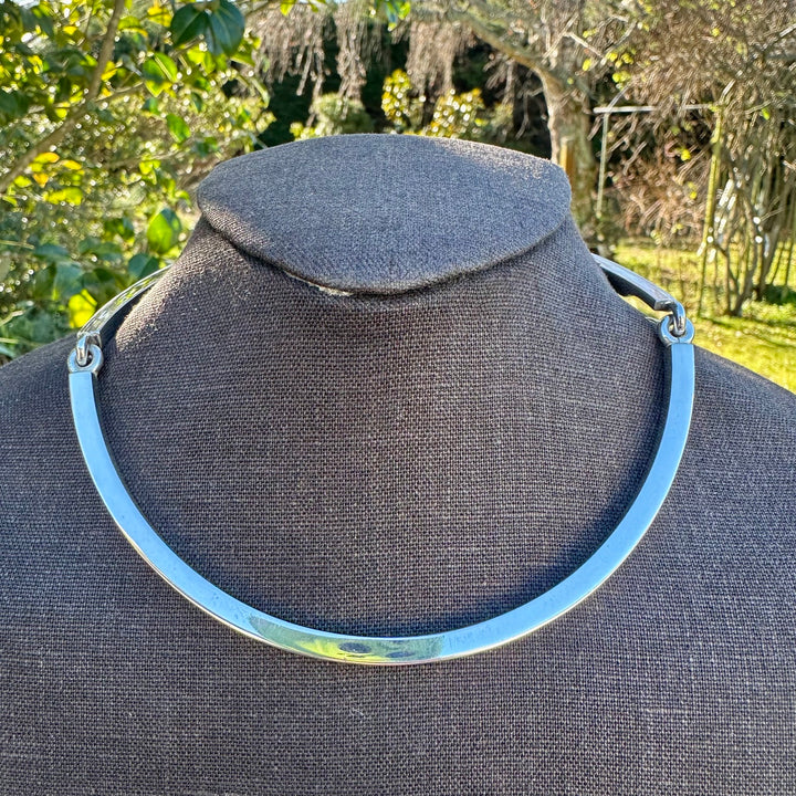 Vintage Modernist sterling silver neck piece