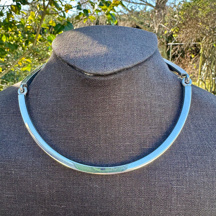 Vintage Modernist sterling silver neck piece