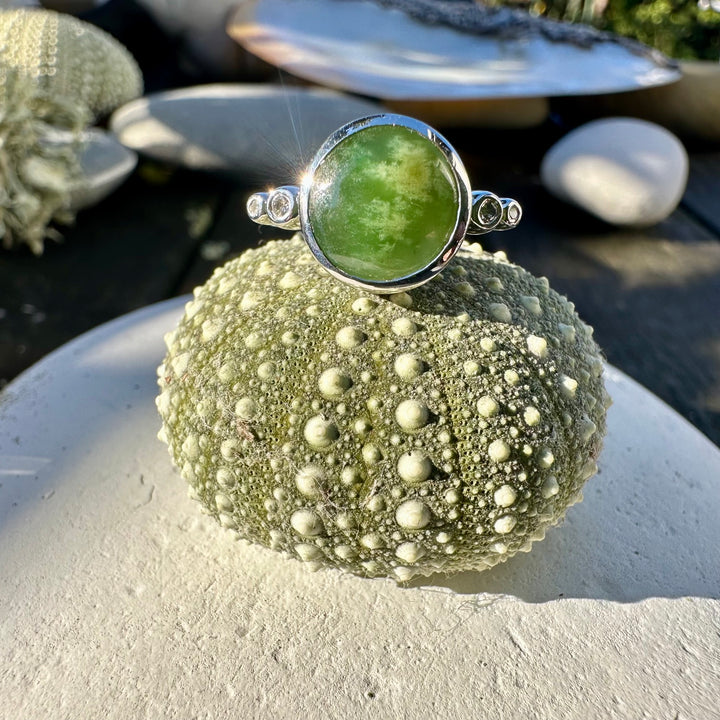 Tui ring 9 carat white gold