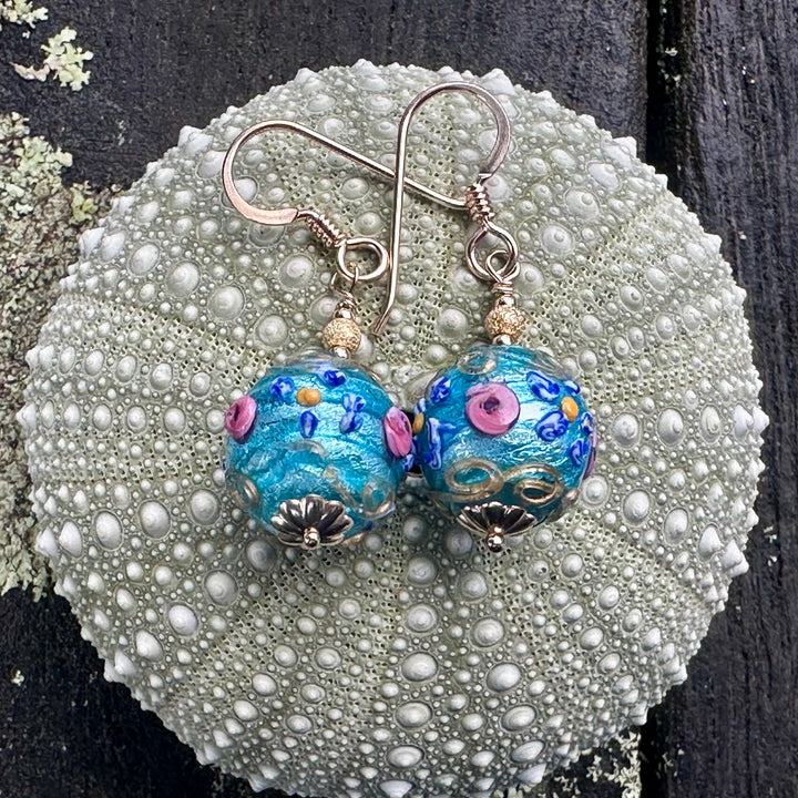 Vintage Venetian wedding cake earrings