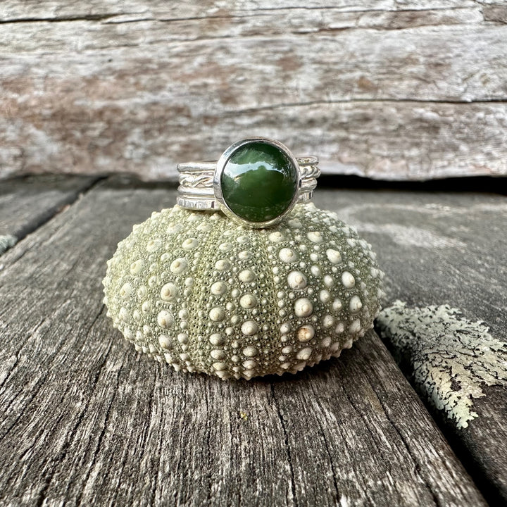 Marsden Flower & Sterling Silver Fine Unity ring