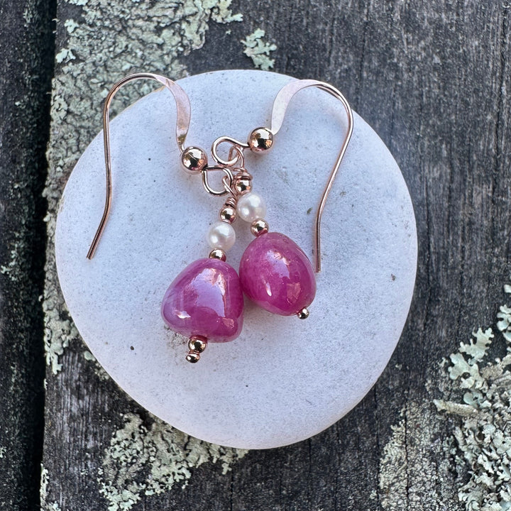 Indian ruby earrings