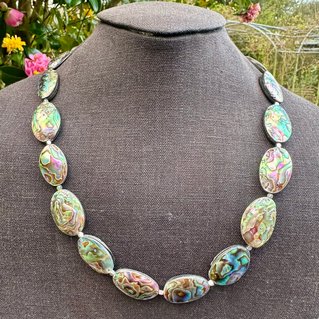 Paua corner necklace