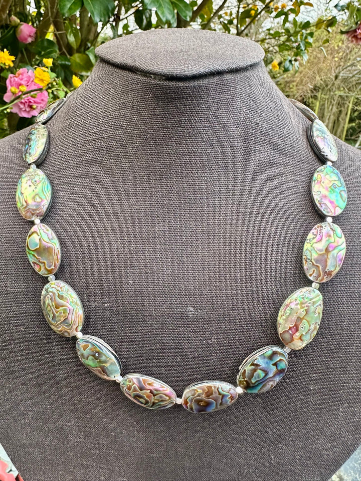 Paua corner necklace