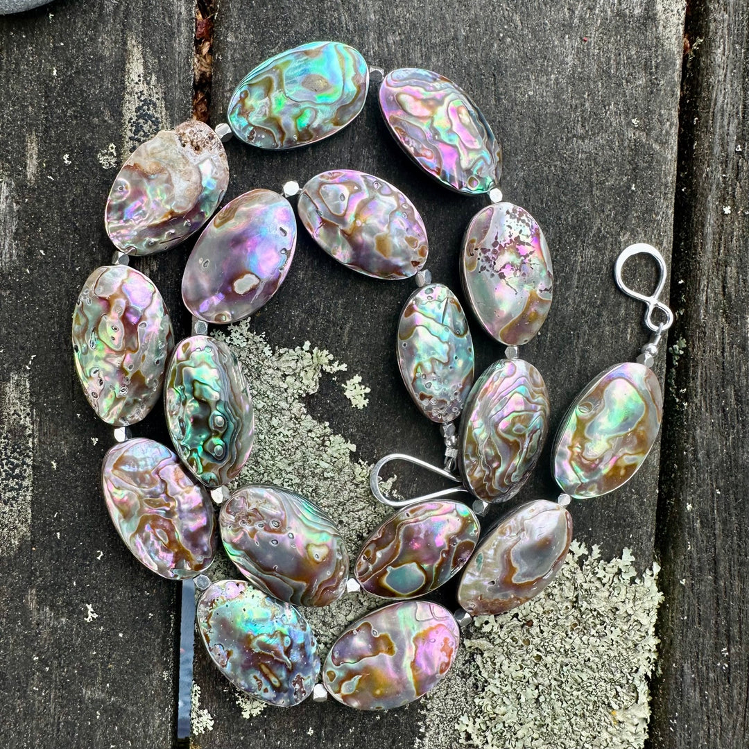 Paua corner necklace