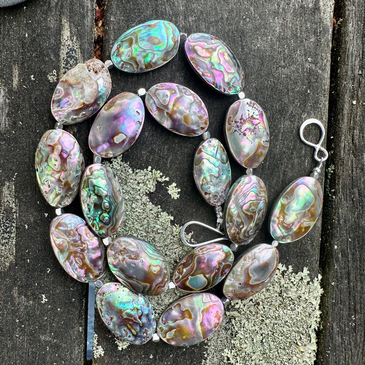 Paua corner necklace