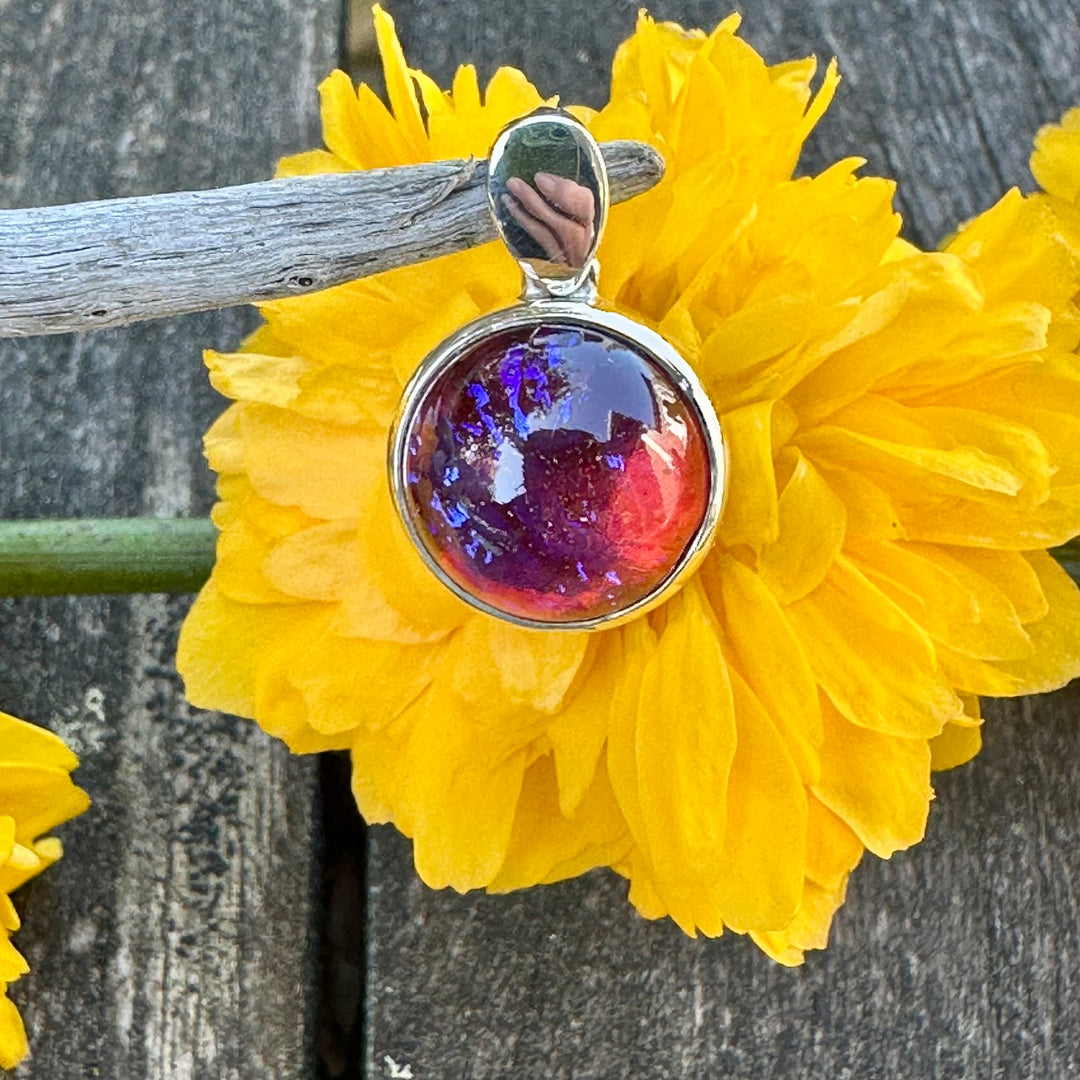 14mm vintage dragons breath pendant