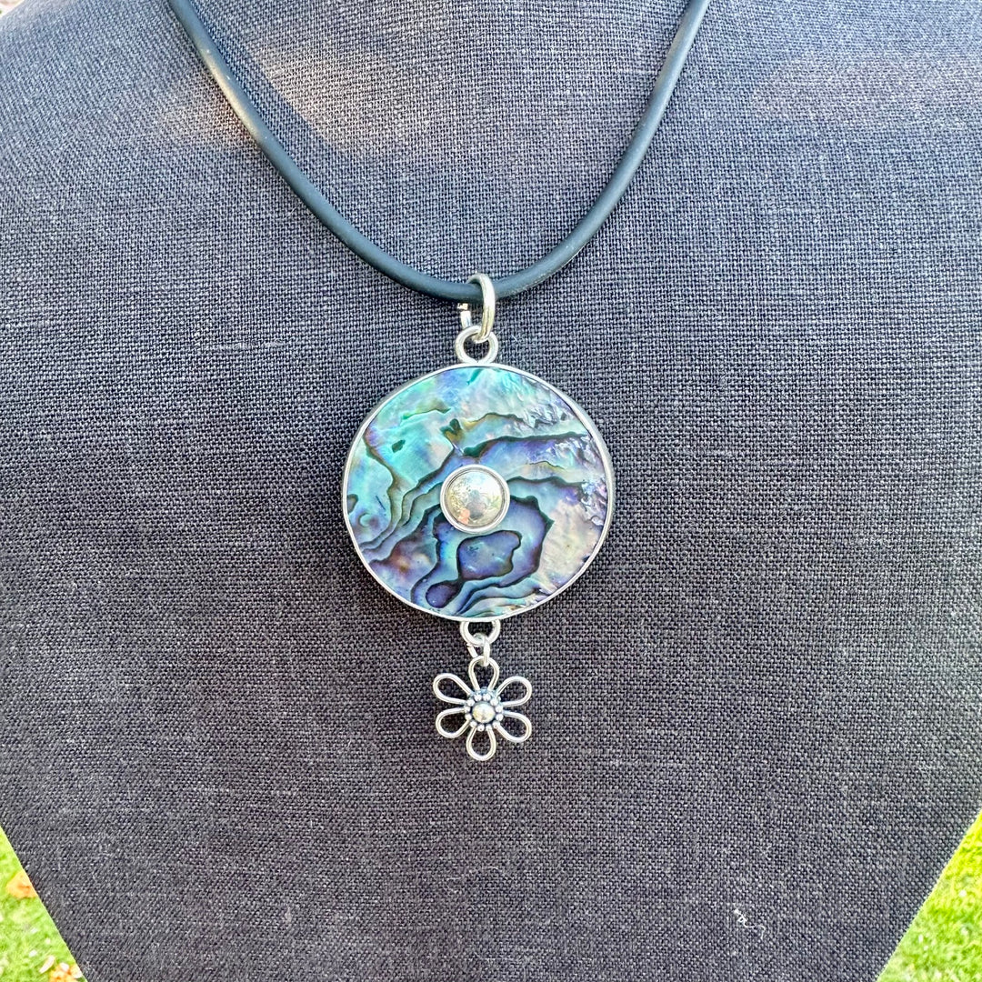 New zealand paua shell necklace