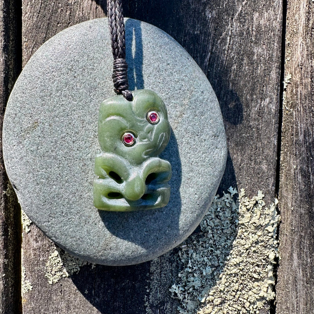 Tiny Tiki, New Zealand Greenstone