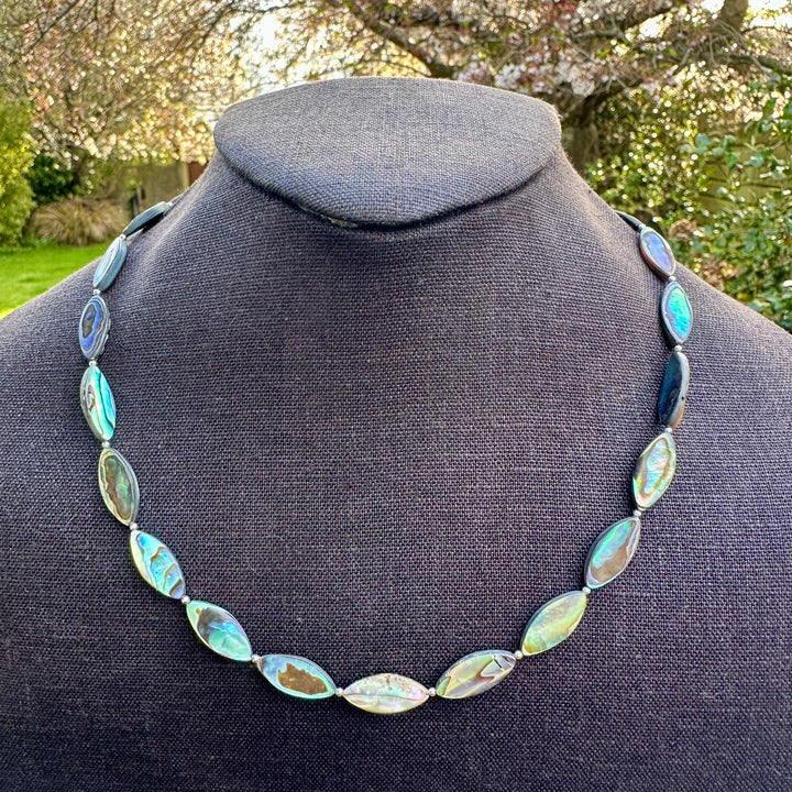 New Zealand paua shell necklace