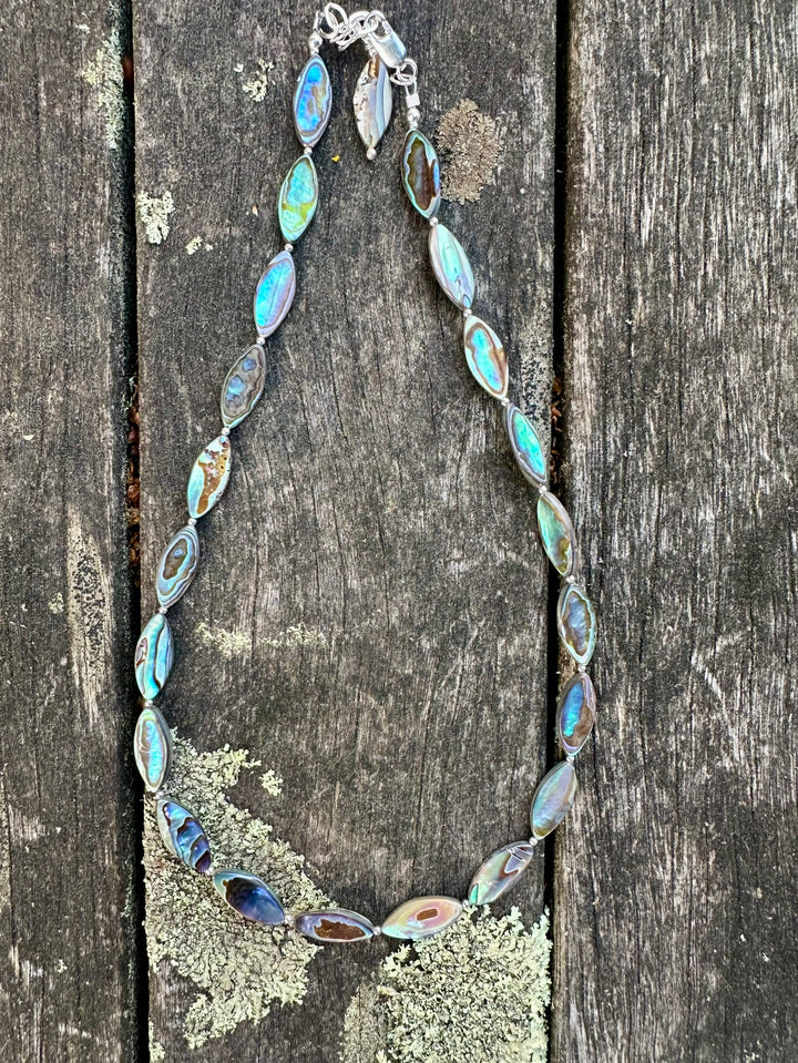 New Zealand paua shell necklace