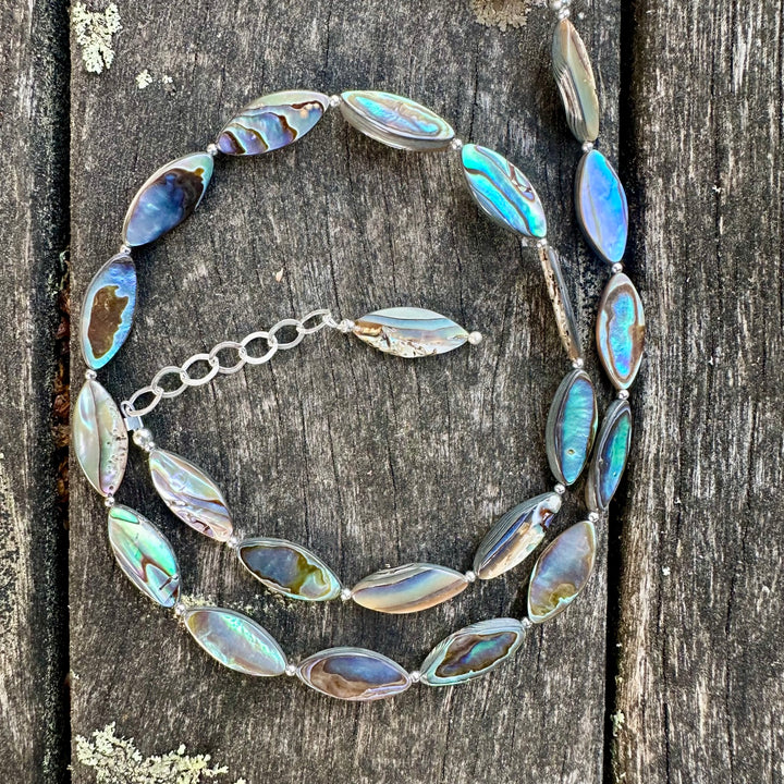 New Zealand paua shell necklace