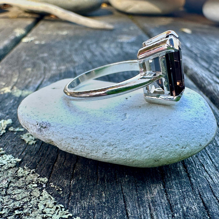 Smoky Quartz Ouruhia ring