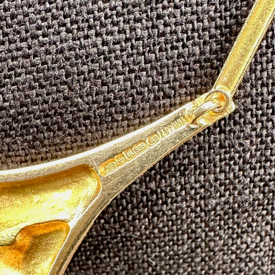 Vintage 14 carat yellow gold Lapponia