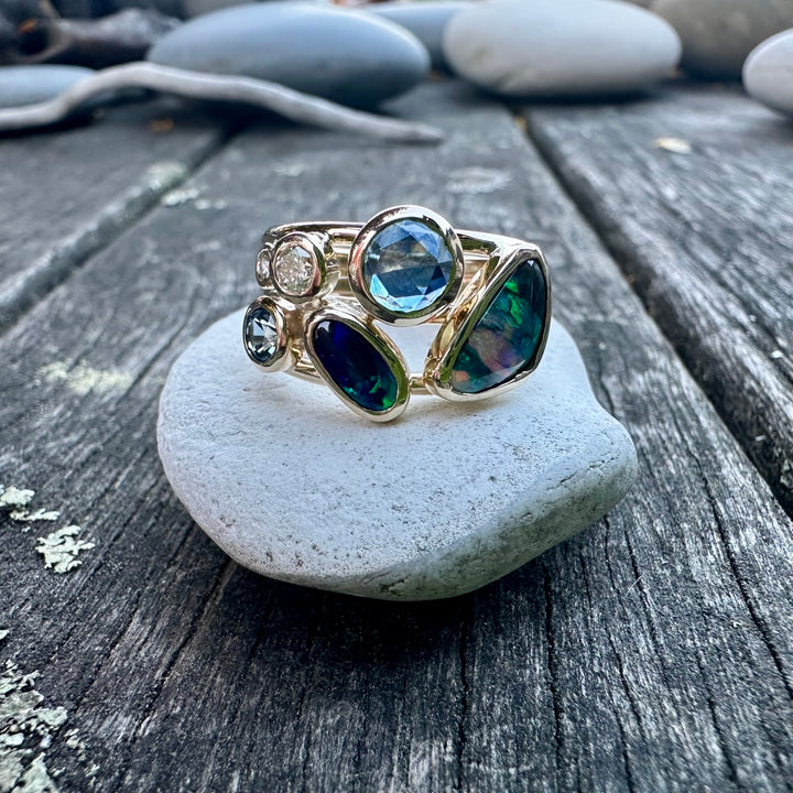 Opal,sapphire &amp; diamond sky full of Stars