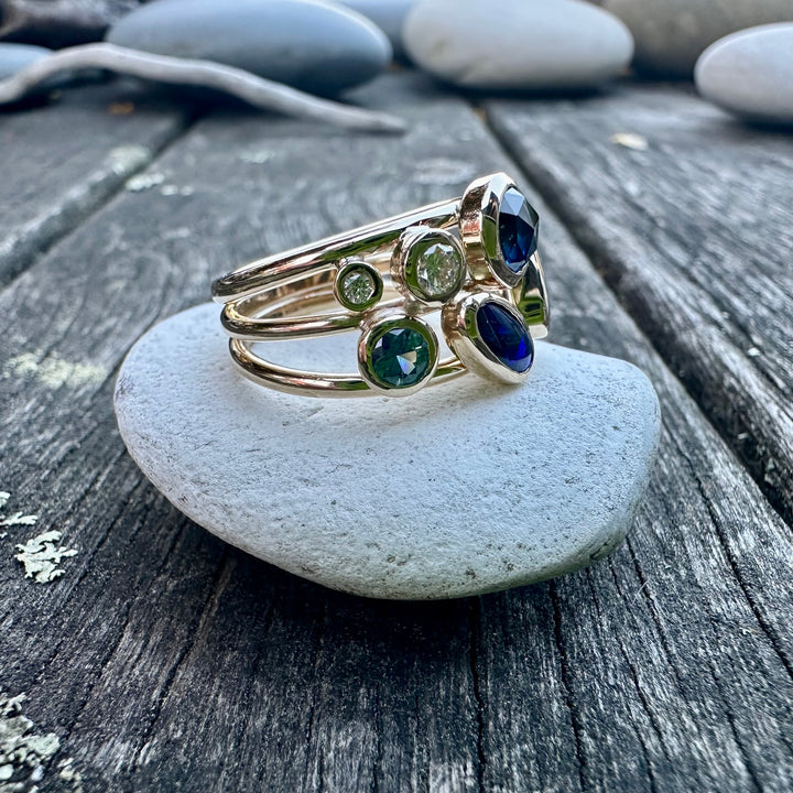Opal,sapphire &amp; diamond sky full of Stars
