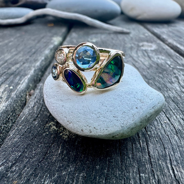 Opal,sapphire &amp; diamond sky full of Stars