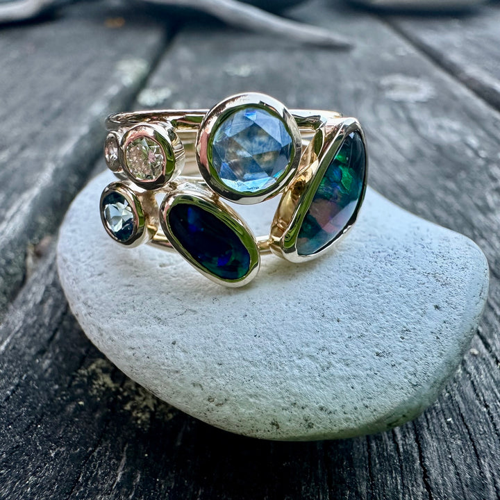 Opal,sapphire &amp; diamond sky full of Stars