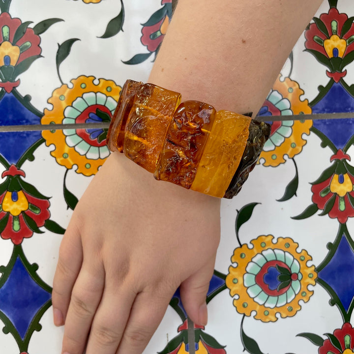 Chunky Baltic amber cuff