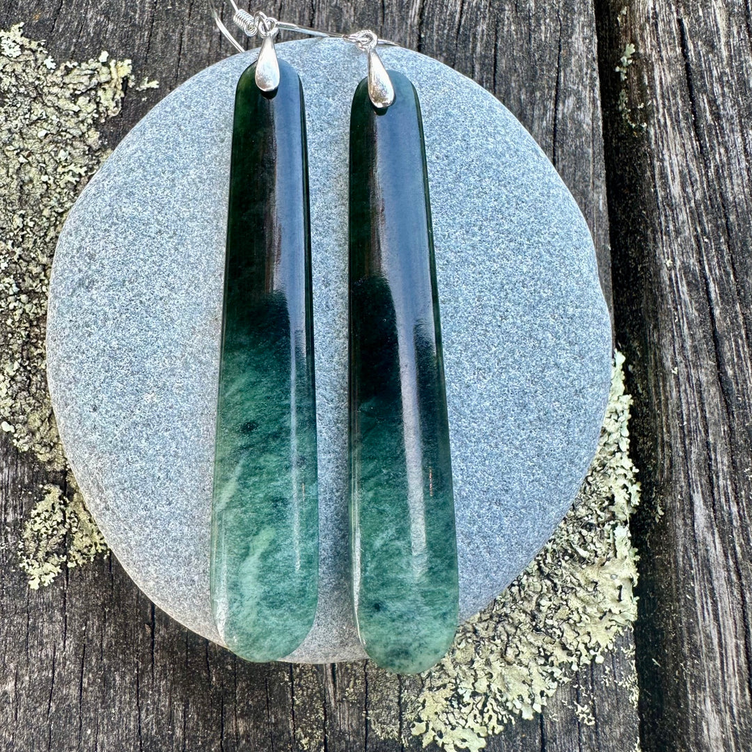 Long Marsden flower earrings