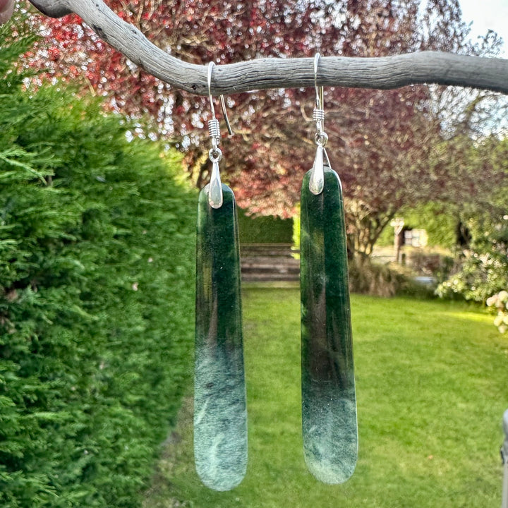 Long Marsden flower earrings