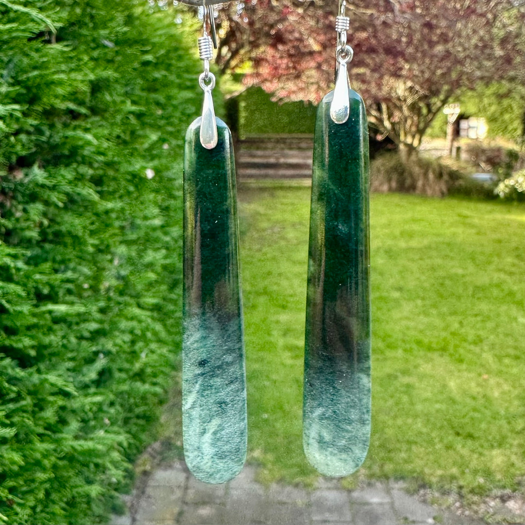 Long Marsden flower earrings