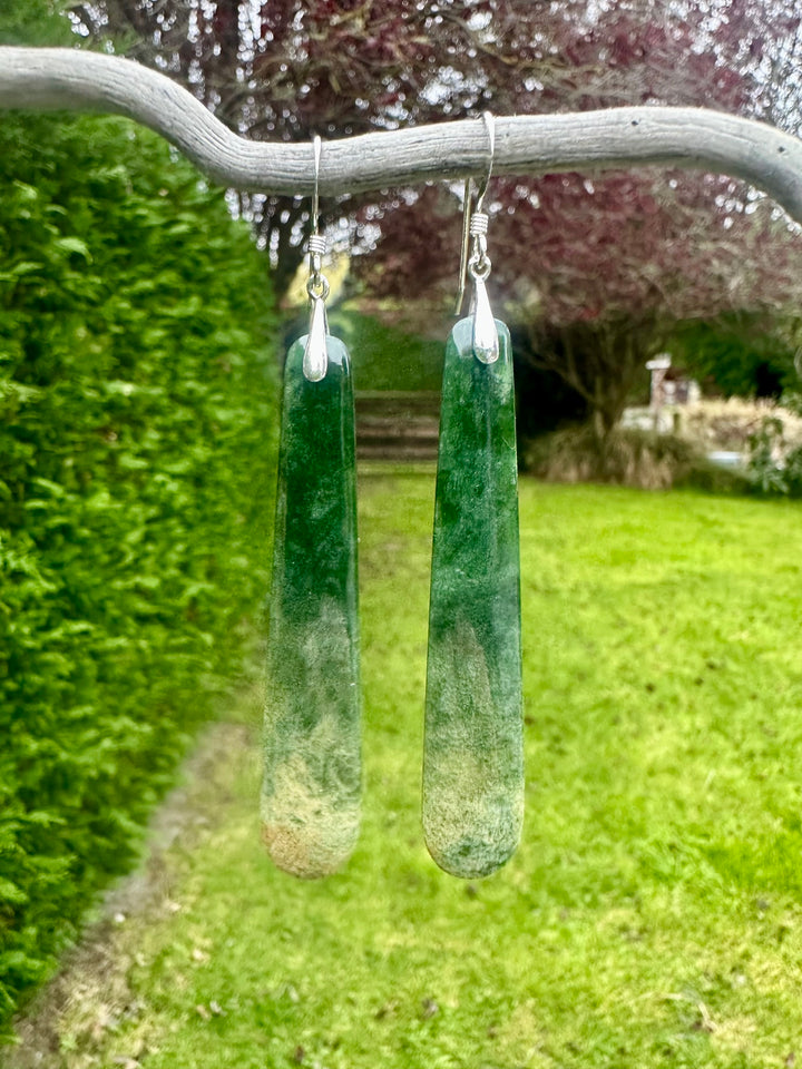 Long Marsden flower earrings