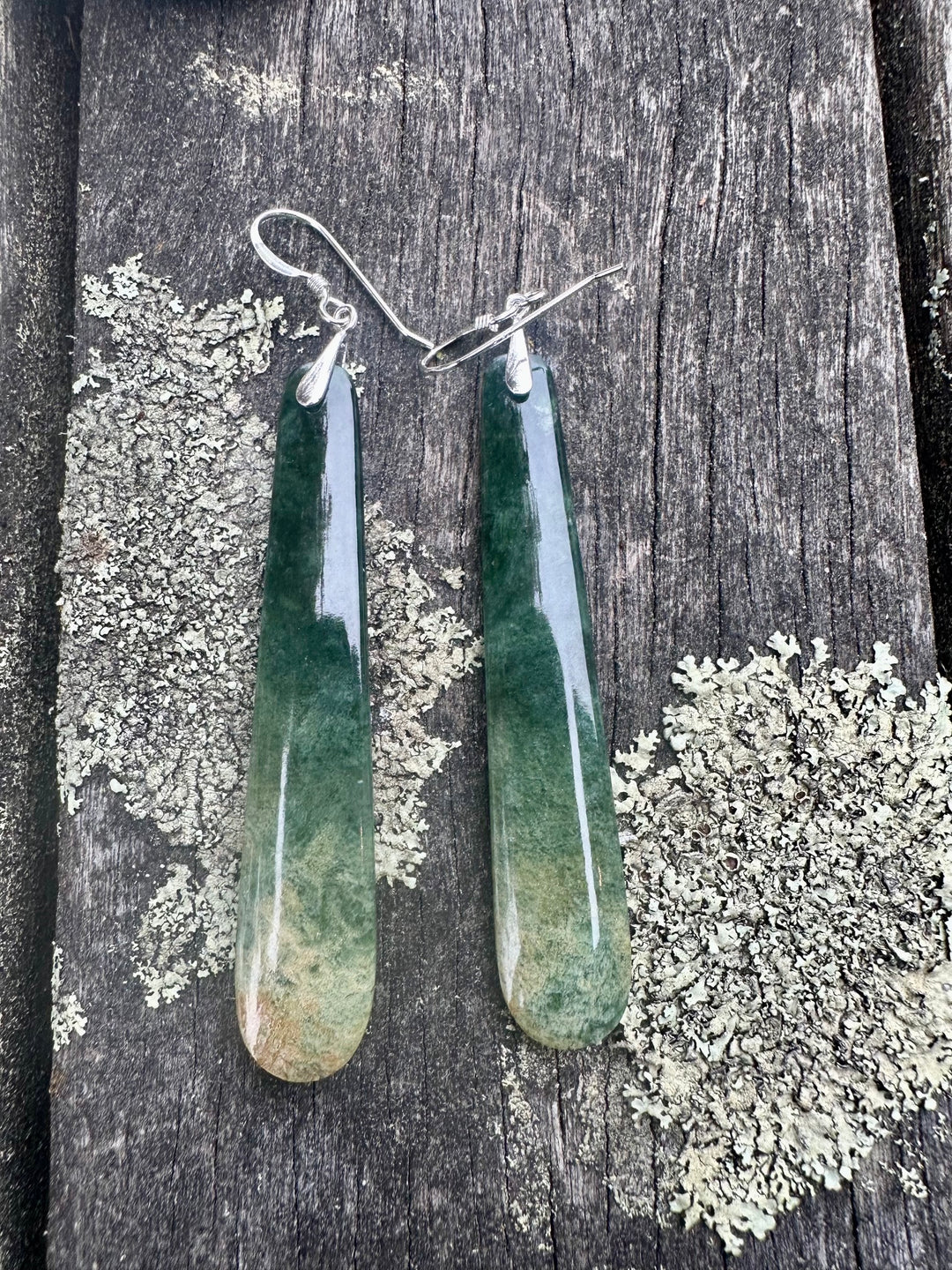 Long Marsden flower earrings