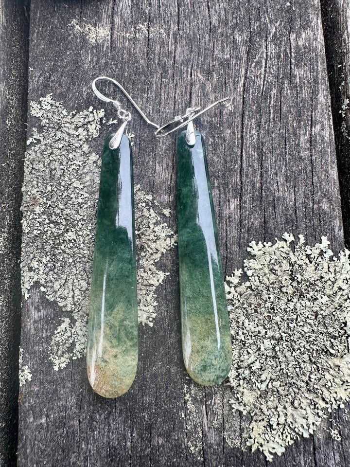 Long Marsden flower earrings
