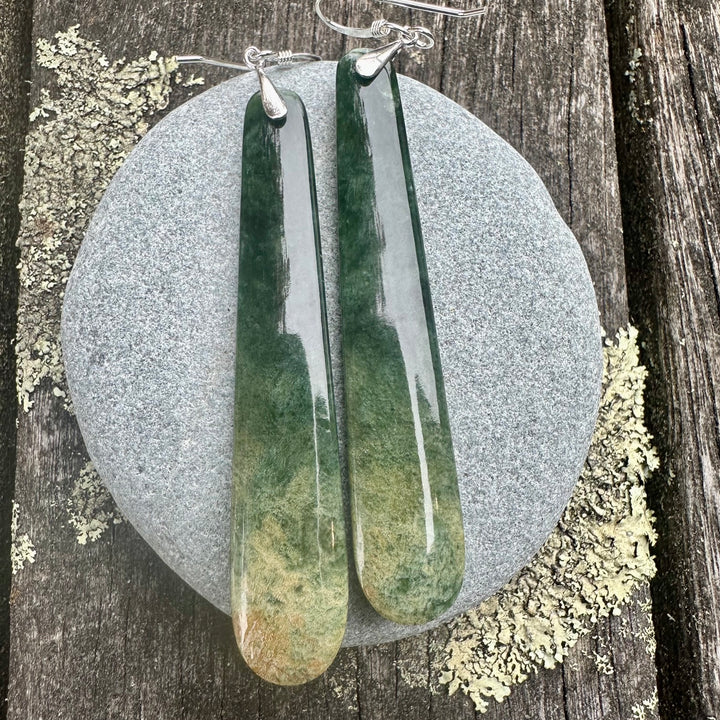 Long Marsden flower earrings