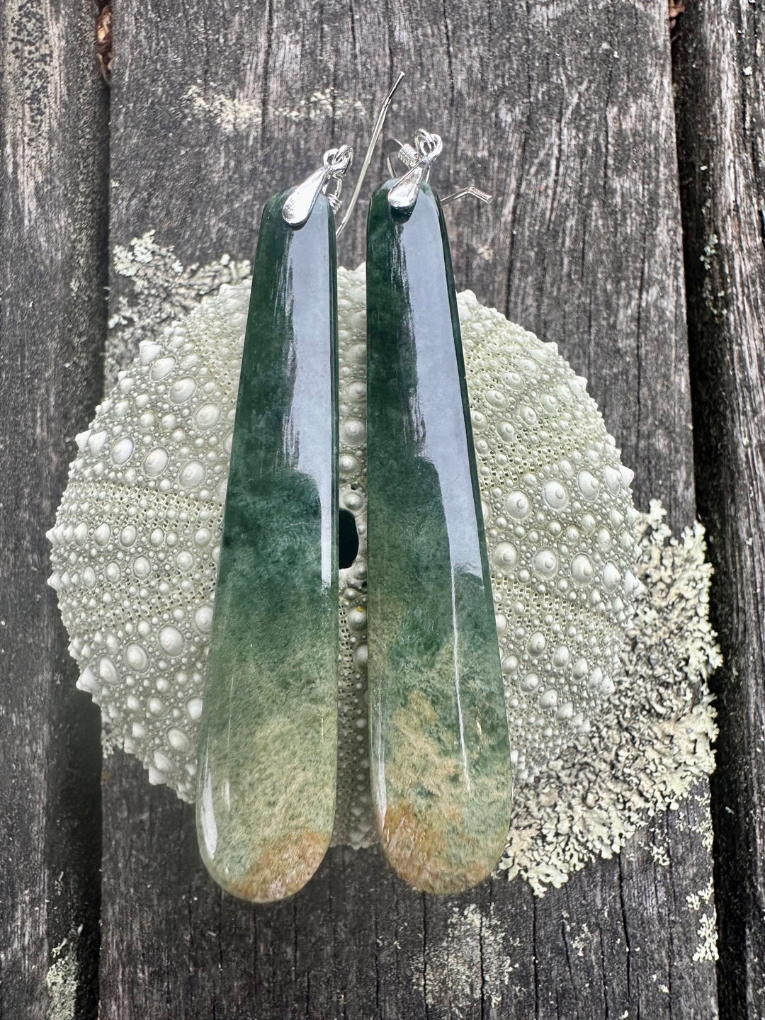 Long Marsden flower earrings