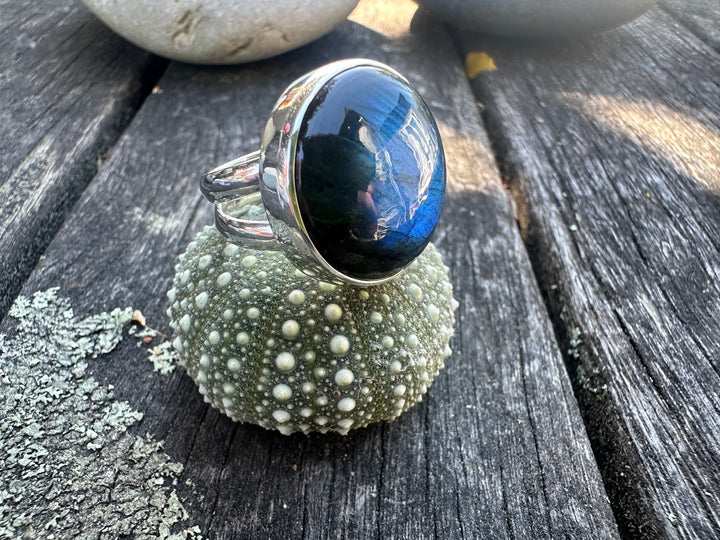 20mm labradorite ring