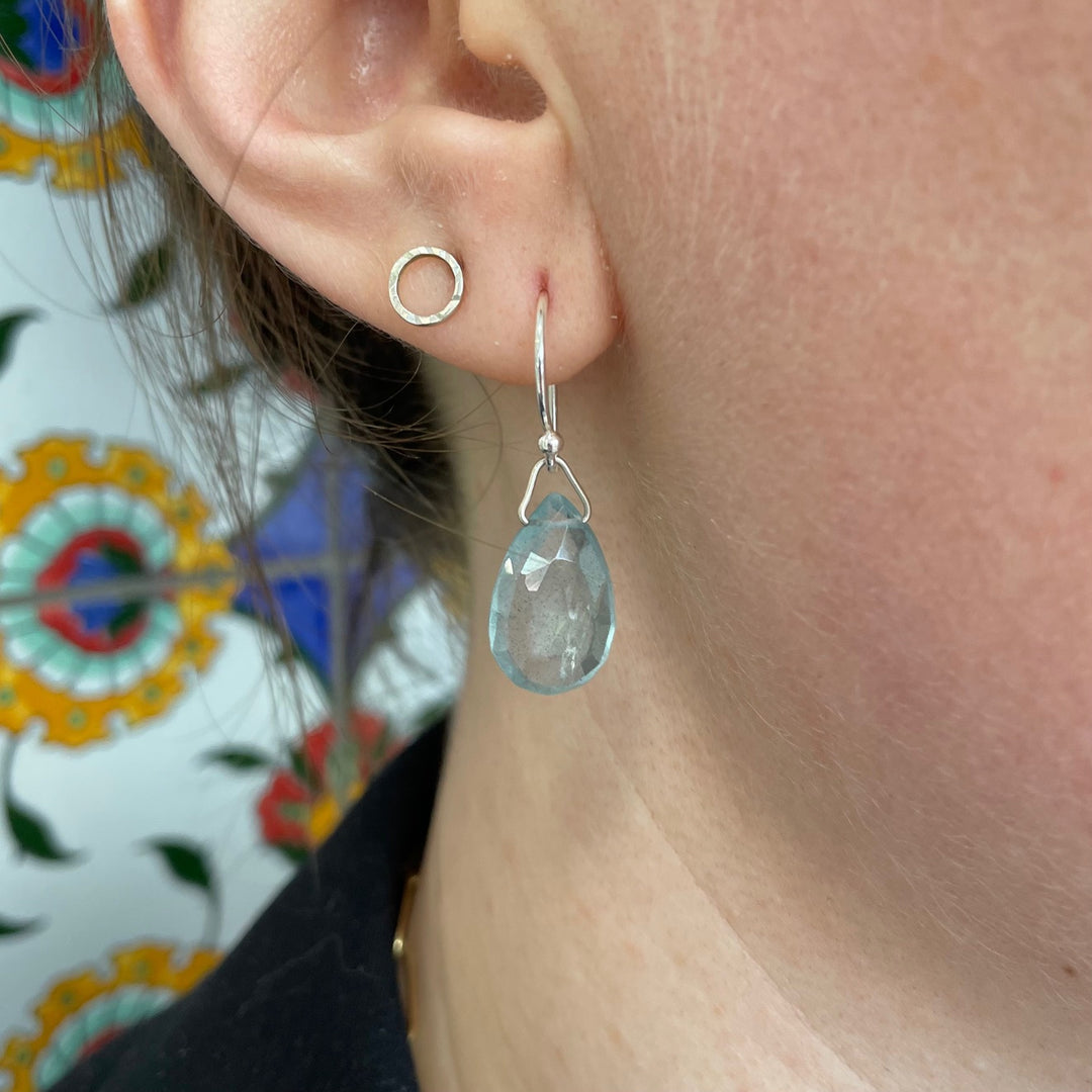 Aquamarine drop earrings