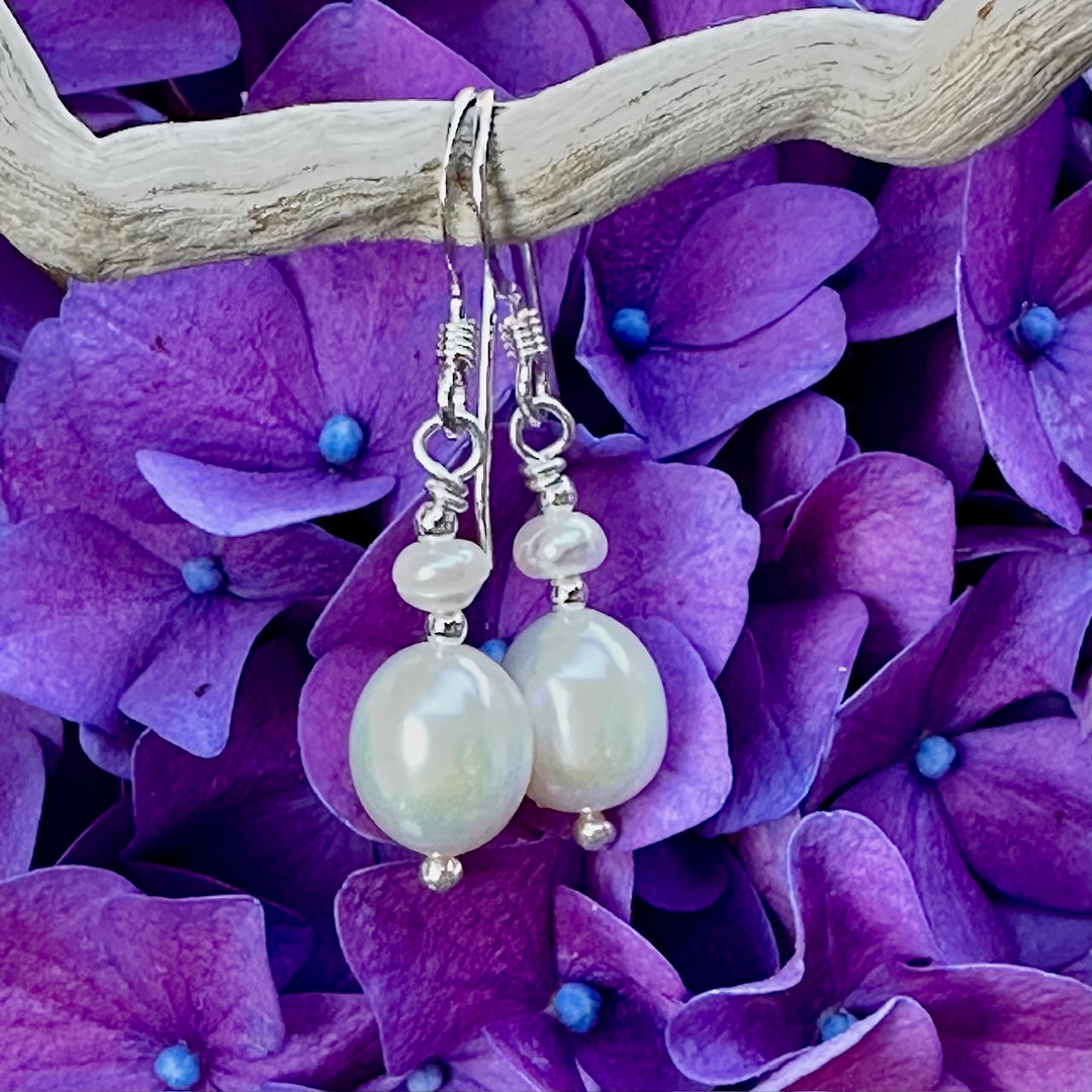 small freshwater pearl earrings