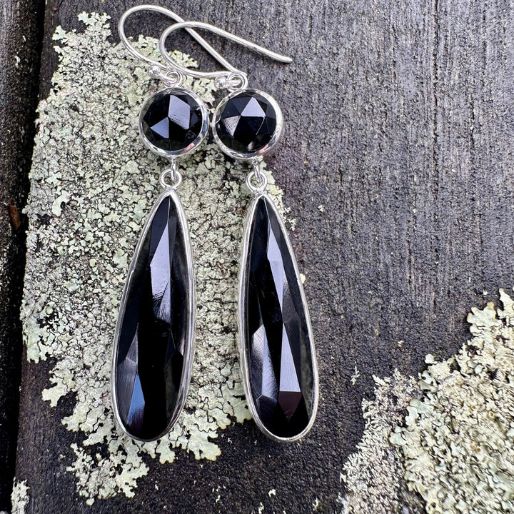Black onyx earrings
