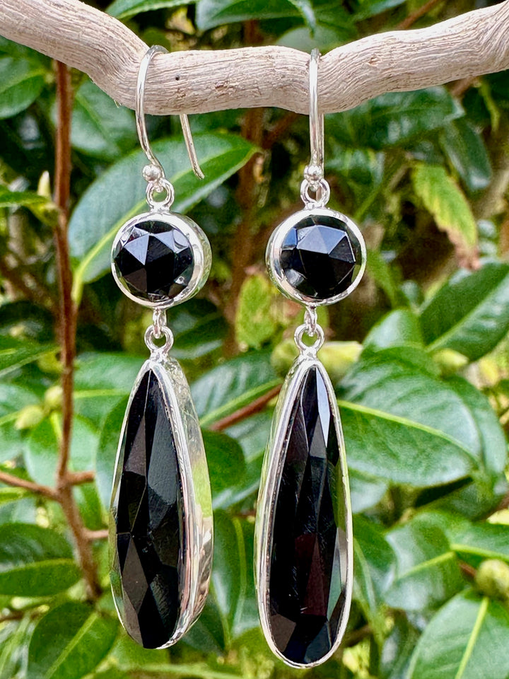 Black onyx earrings