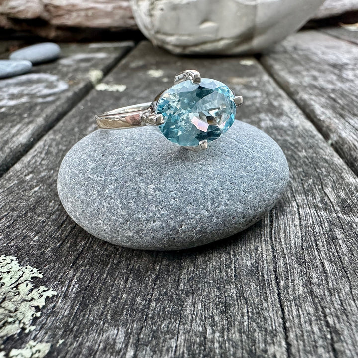 sky blue topaz ring