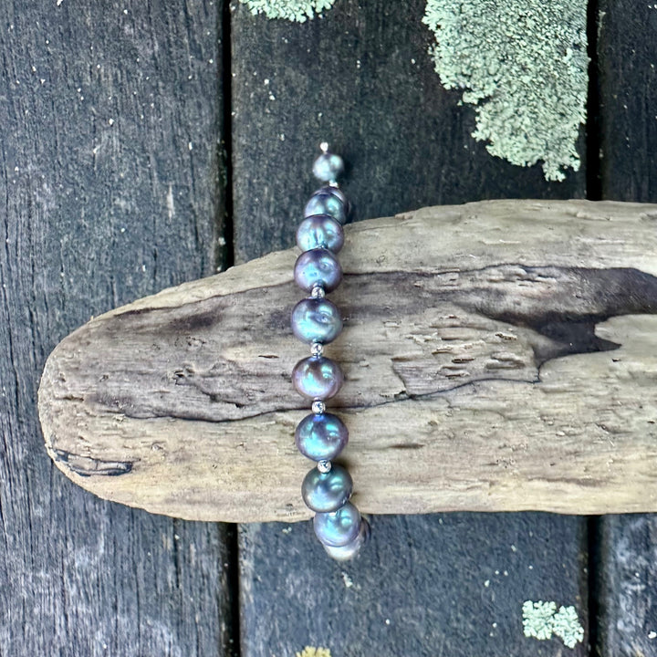 peacock freshwater pearl bracelet