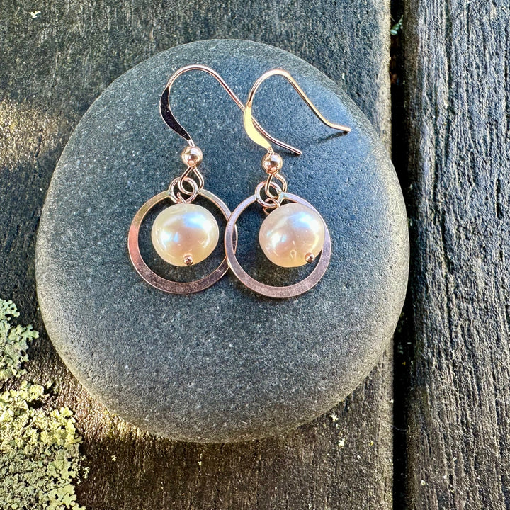 white freshwater pearl earrings