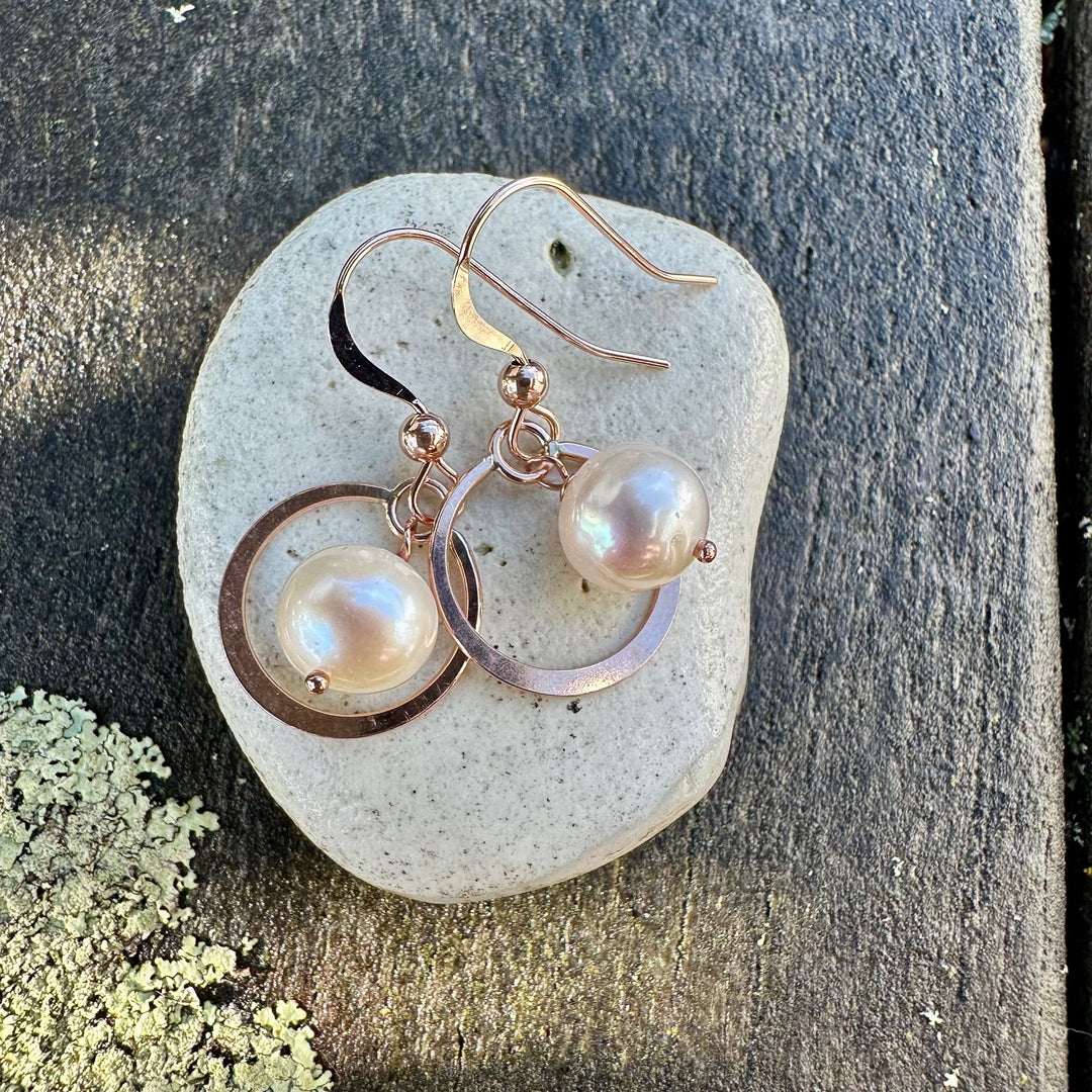 white freshwater pearl earrings