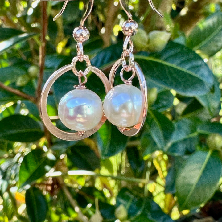 white freshwater pearl earrings