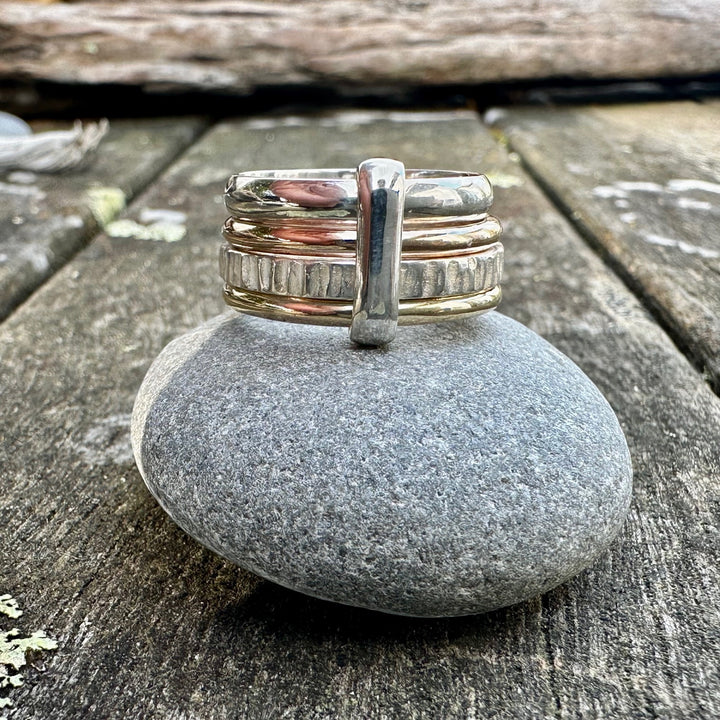 9ct Gold & Sterling Silver Unity Ring