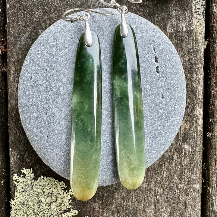 Long marsden flower earrings