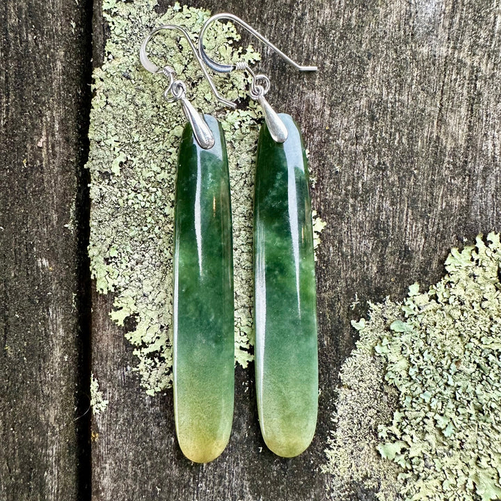 Long marsden flower earrings