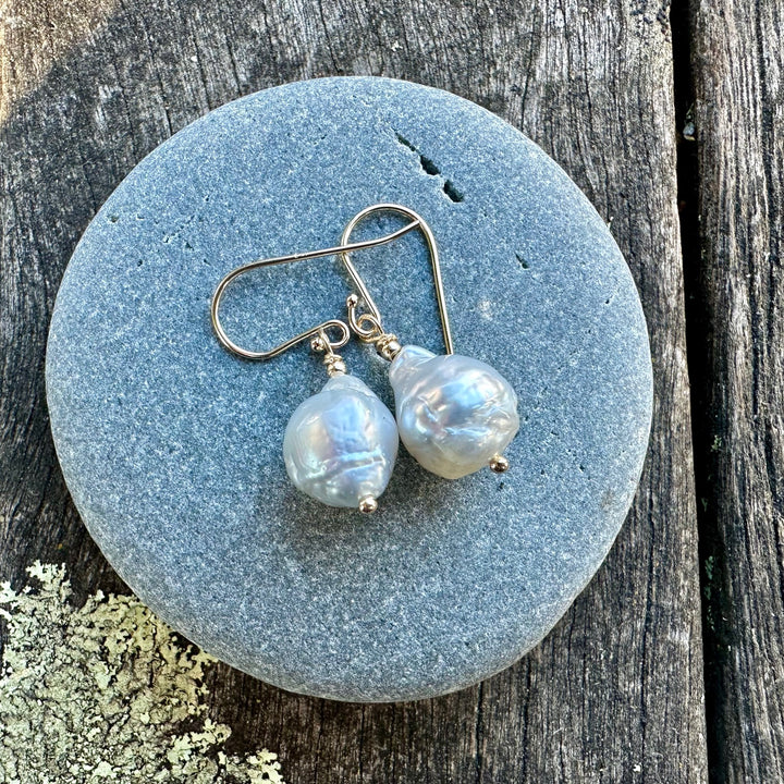South Sea pearl earrings