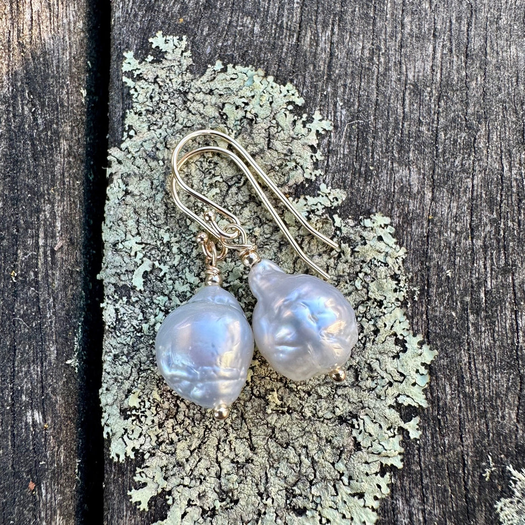 South Sea pearl earrings