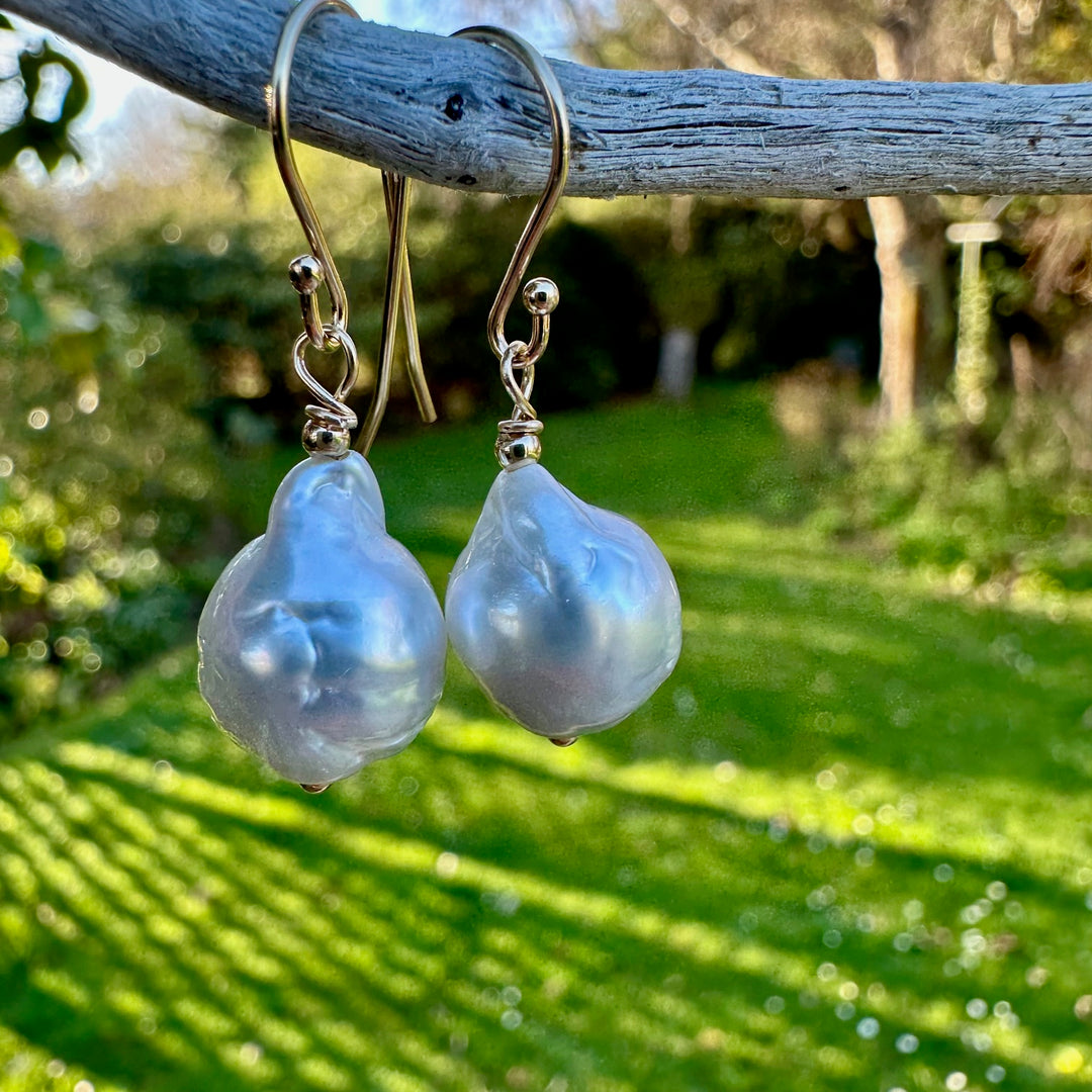 South Sea pearl earrings