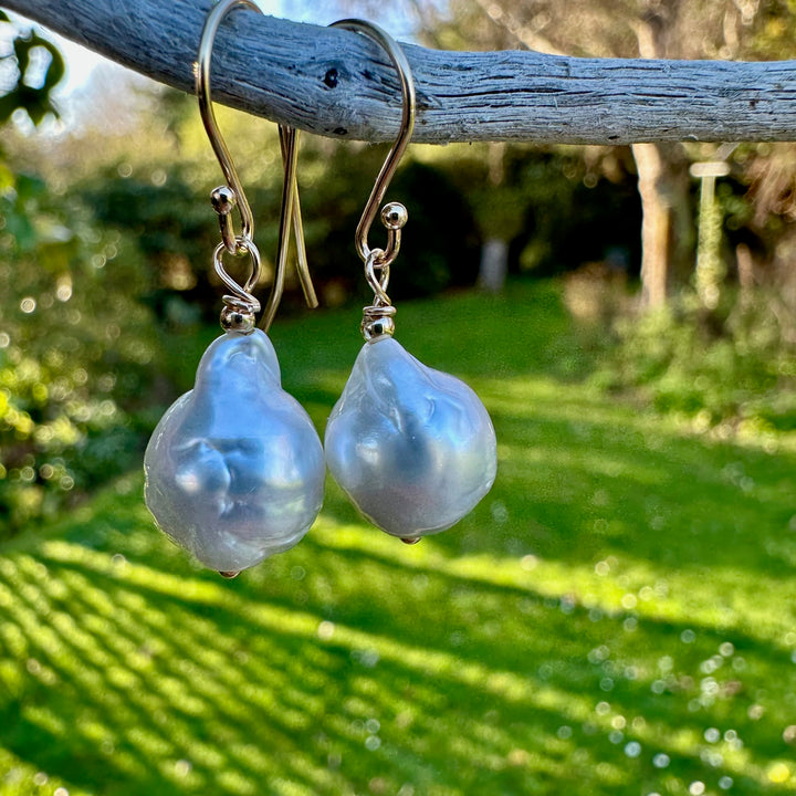 South Sea pearl earrings