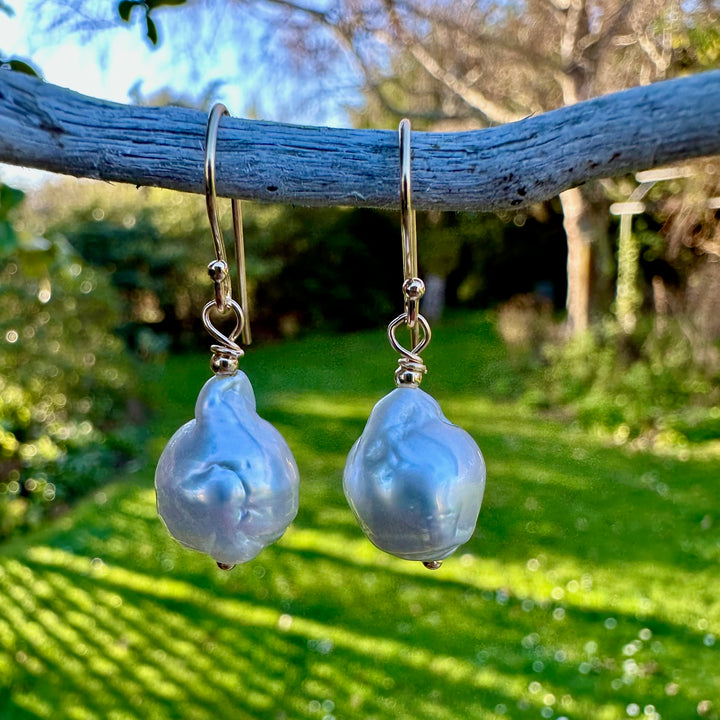 South Sea pearl earrings