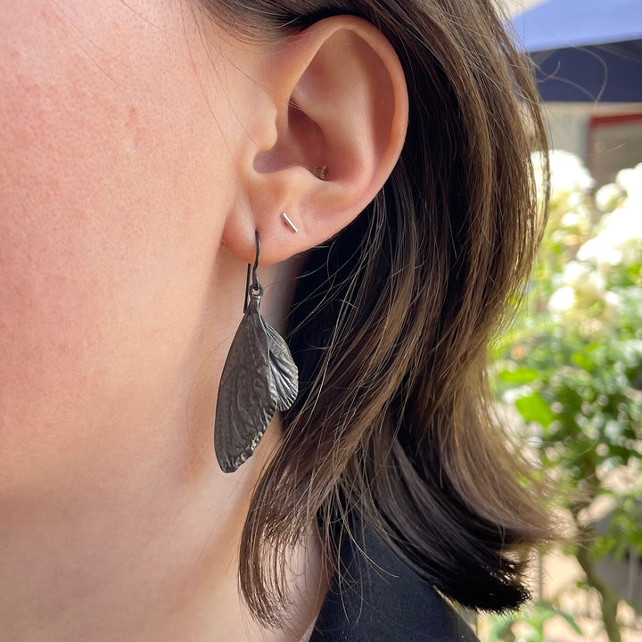 Scarab Beetle Wing Earrings